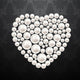 Pearl Heart Vector Illustration Wall Decal