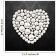 Pearl Heart Vector Illustration Wall Decal