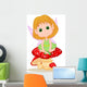 Cute Fairy Sitting Mushroom Wall Decal
