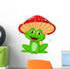Illustration Mushroom with Toad Wall Decal