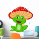 Illustration Mushroom with Toad Wall Decal