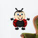 Happy Ladybug Cartoon Wall Decal