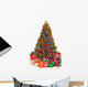 Decorated Christmas Tree with Wall Decal