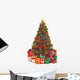 Decorated Christmas Tree with Wall Decal