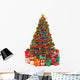 Decorated Christmas Tree with Wall Decal