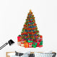 Decorated Christmas Tree with Wall Decal