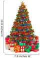 Decorated Christmas Tree with Wall Decal