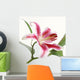 Stargazer Lilly White Wall Decal