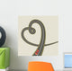 Road Shape Heart Wall Decal