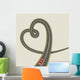 Road Shape Heart Wall Decal