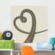 Road Shape Heart Wall Decal