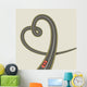 Road Shape Heart Wall Decal