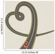 Road Shape Heart Wall Decal