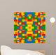Colored Building Blocks Texture Wall Decal