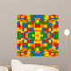 Colored Building Blocks Texture Wall Decal