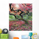 Old Japanese Red Laced Wall Decal