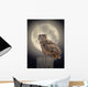 Owl Moonlight Wall Decal