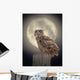Owl Moonlight Wall Decal