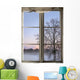 Winter Sunset Viewed through Wall Decal