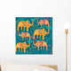 Seamless Pattern with Colorful Wall Decal
