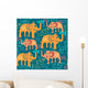 Seamless Pattern with Colorful Wall Decal
