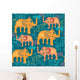 Seamless Pattern with Colorful Wall Decal