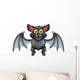 Cute Halloween Bat Cartoon Wall Decal