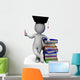 Student with Diploma Shows Wall Decal