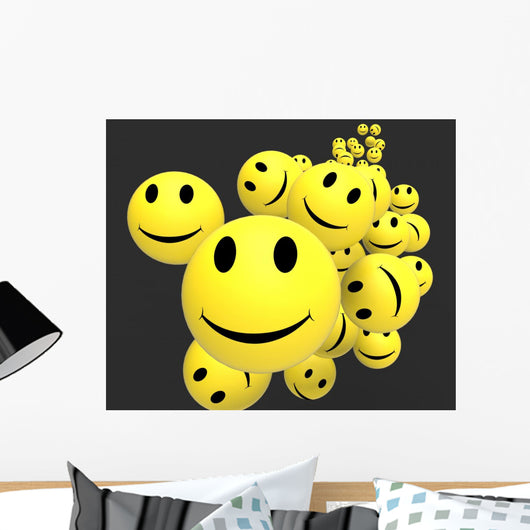 Smileys Showing Happy Positive Wall Decal