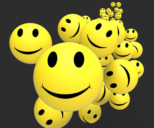 Smileys Showing Happy Positive Wall Decal