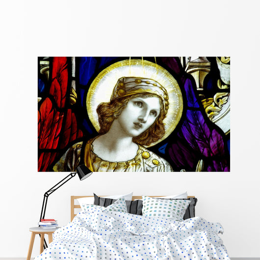 Stained Glass St Mary Wall Decal