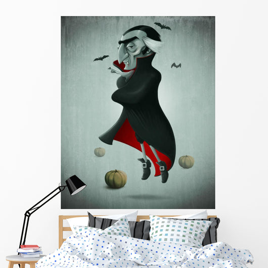Vampire Halloween Wall Decal