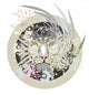 White Lion Head Circle Wall Decal