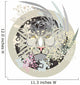 White Lion Head Circle Wall Decal