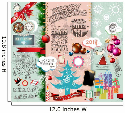 2014 Christmas Vintage typograph design elements: 