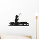 Hirte und Schafe Wall Decal
