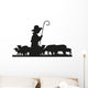 Hirte und Schafe Wall Decal