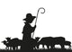 Hirte und Schafe Wall Decal