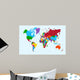 World map, colorful countries atlas EPS10 vector file. 