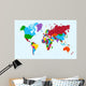 World map, colorful countries atlas EPS10 vector file. 