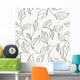 Pattern with Leaves Wall Decal