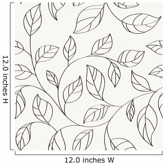 Pattern with Leaves Wall Decal