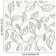 Pattern with Leaves Wall Decal