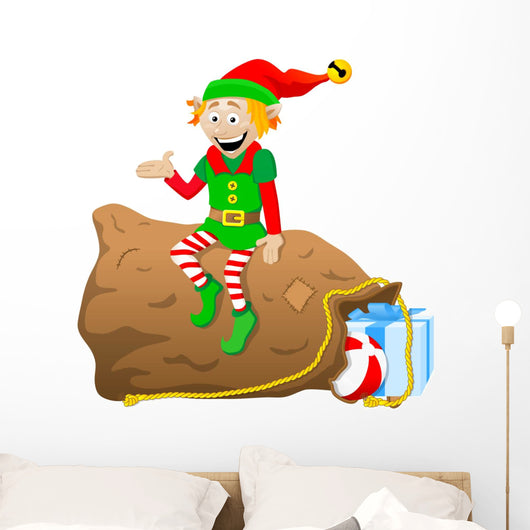 Weihnachtswichtel / Weihnachtself Wall Decal