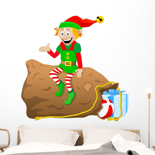 Weihnachtswichtel / Weihnachtself Wall Decal