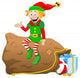Weihnachtswichtel / Weihnachtself Wall Decal