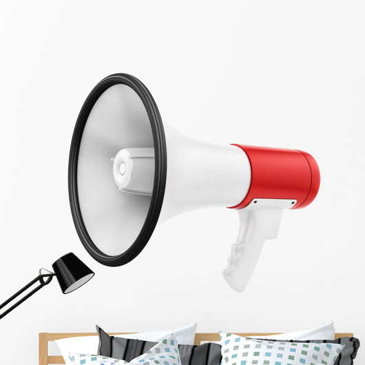 Render of a Megaphone Isolated on White 