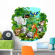 Wild Animals in the Jungle Wall Decal