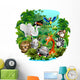 Wild Animals in the Jungle Wall Decal