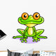 Frog Funny Cartoon Wall Decal